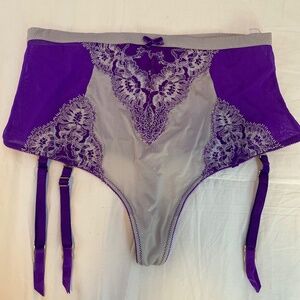 Victoria’s Secret high rise thong with garters - one garter belt is missing